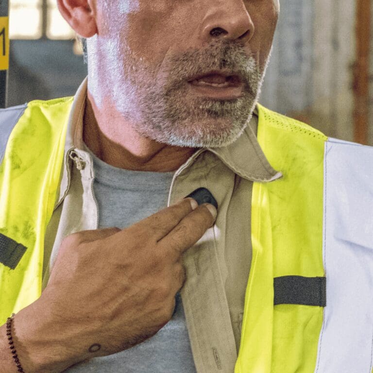 Talking into Hidden Wire Mic & Controller