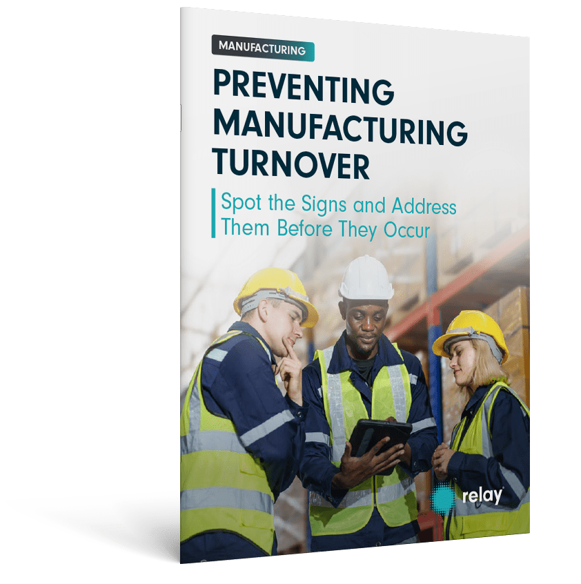 A cover of the eBook, Preventing Manufacturing Turnover: Spot the Signs and Address It Before It Occurs