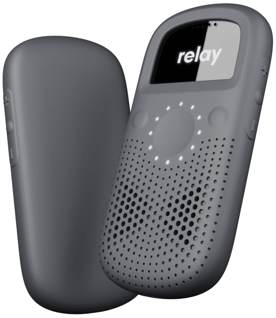 A front and back view of RelayX.