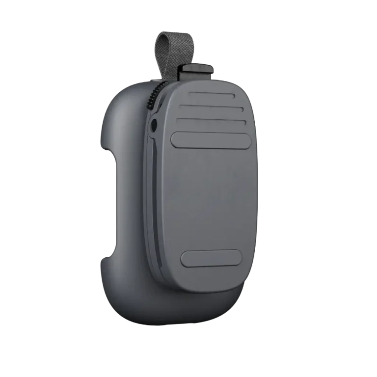 Rear angle showing clip attachment on the RelayM case