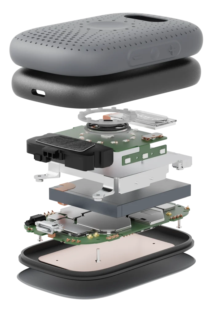 An exploded view of RelayM showing it's build and makeup.